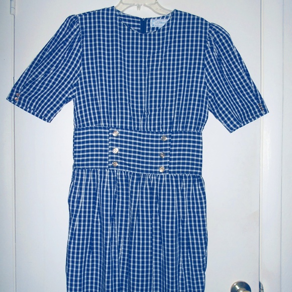 True Vintage plaid dress size 12